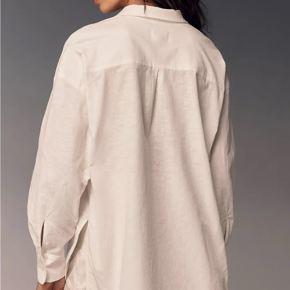 MAEVE The Bennet Buttondown Shirt: Linen Edition NWT